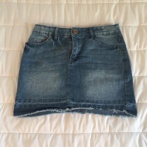 Forever 21 girls jean mini skirt with pockets